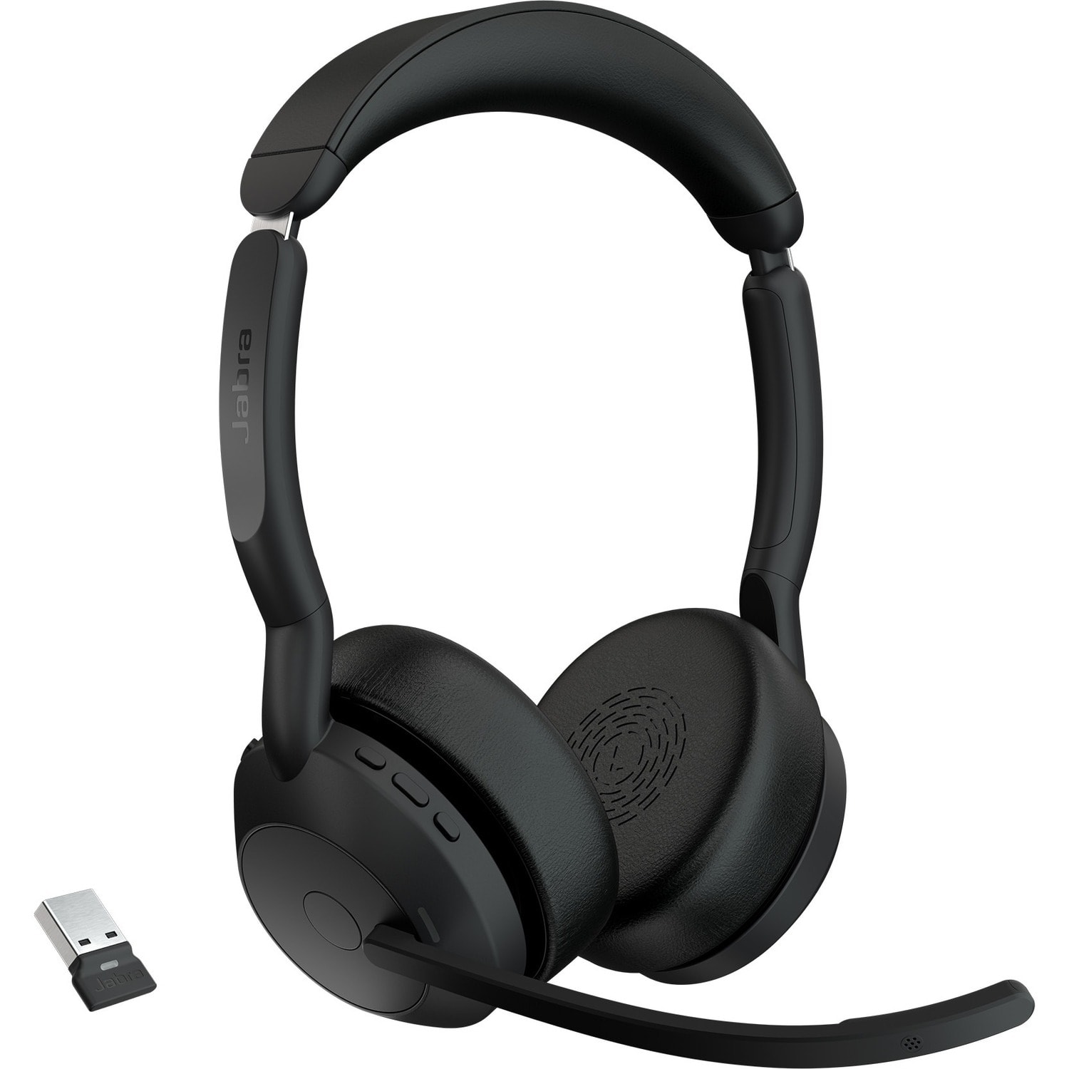 Jabra Evolve2 55 Headset - Stereo - Wireless - Bluetooth - 98.4 ft - 20 Hz to 20 kHz - On-ear - Binaural - 2559998999901