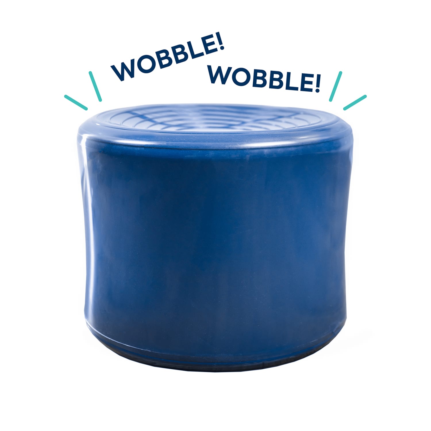 Bouncyband Soft & Flexible Wobble Seat, 11-7/16inH x 14-1/4inW x 14-1/4inD, Blue - Image 3