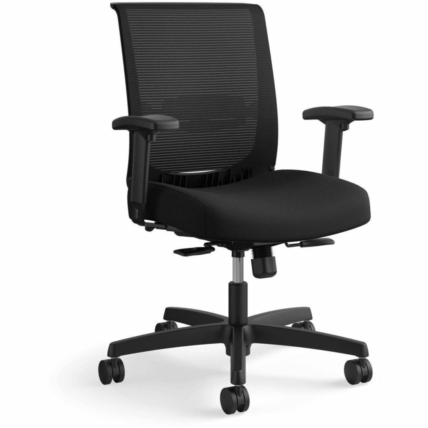 HON Convergence Ergonomic Fabric Mid-Back Task Chair, Black - Image 11