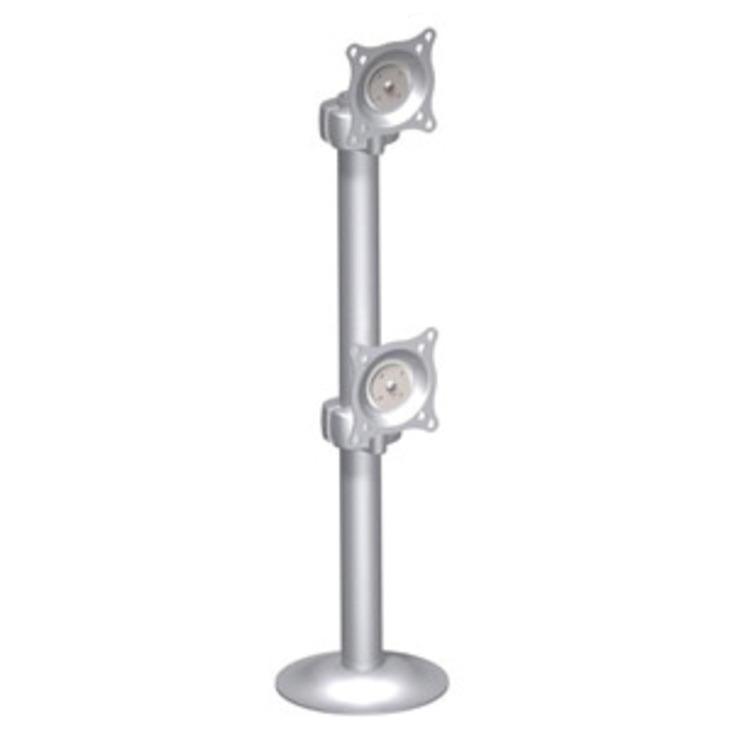 Chief KTG230 Dual Vertical Monitor Grommet Mount - Mounting kit (tilt bracket, grommet mount, column) - for dual flat panel - silver - Image 3