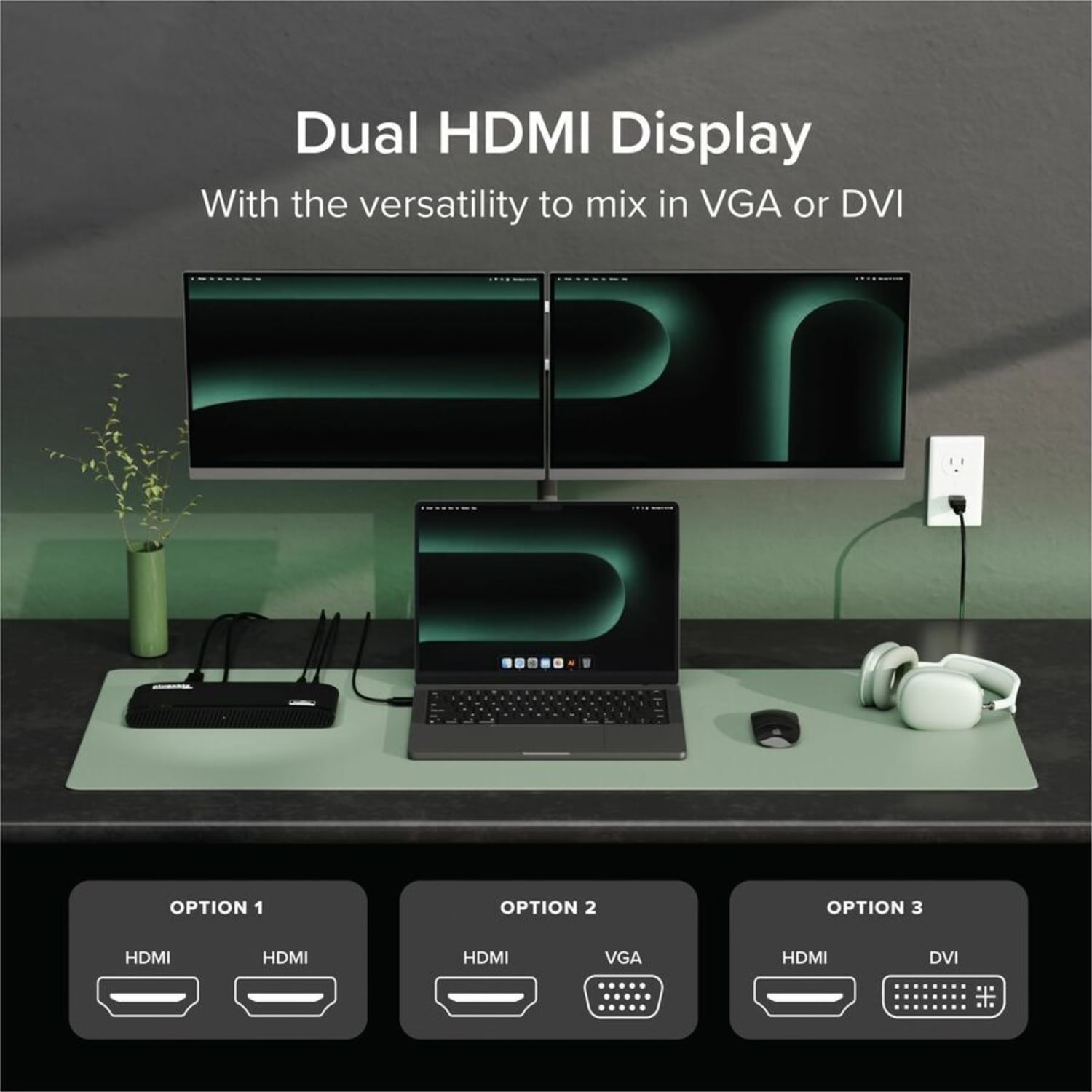 Plugable USB 3.0 Universal Laptop Docking Station - UD3900H - Image 4