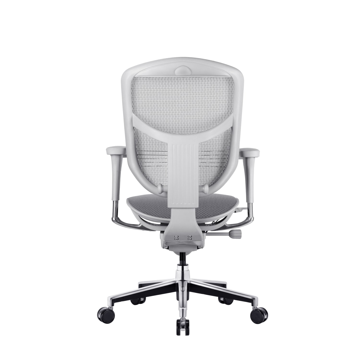 WorkPro Quantum 9000V2 Series Ergonomic Mesh/Fabric Mid-Back Chair, Gray/Gray, BIFMA Compliant - Image 5