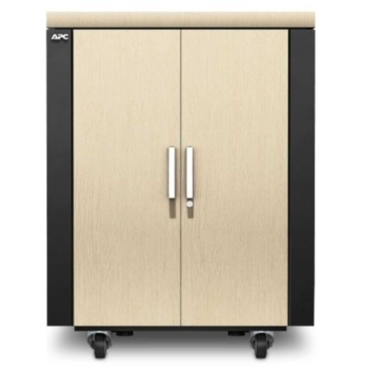 APC by Schneider Electric NetShelter CX 18U Secure Soundproof Server Room, Gray/Oak - Image 6