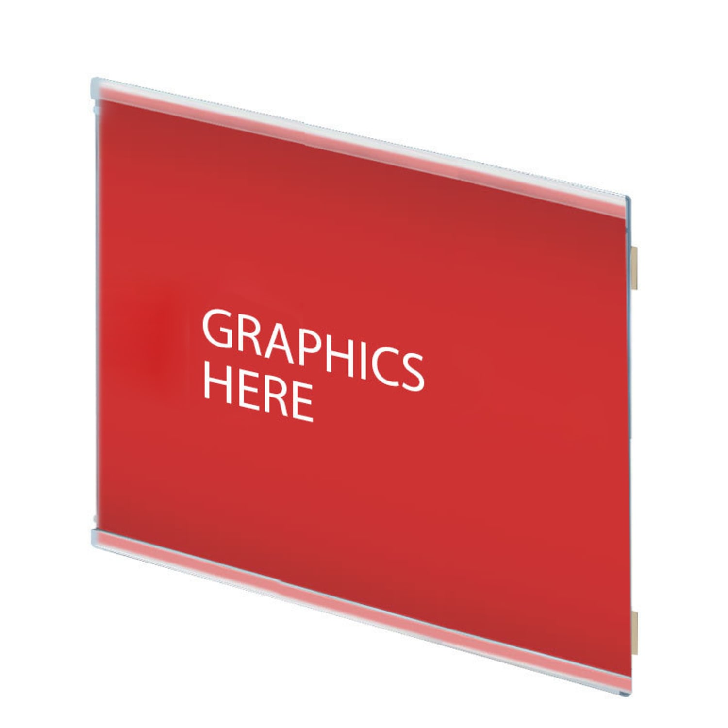 Azar Displays Adhesive-Back Acrylic Nameplate Holders, 7inH x 11inW x 1/4inD, Clear, Pack Of 10 Holders - Image 4