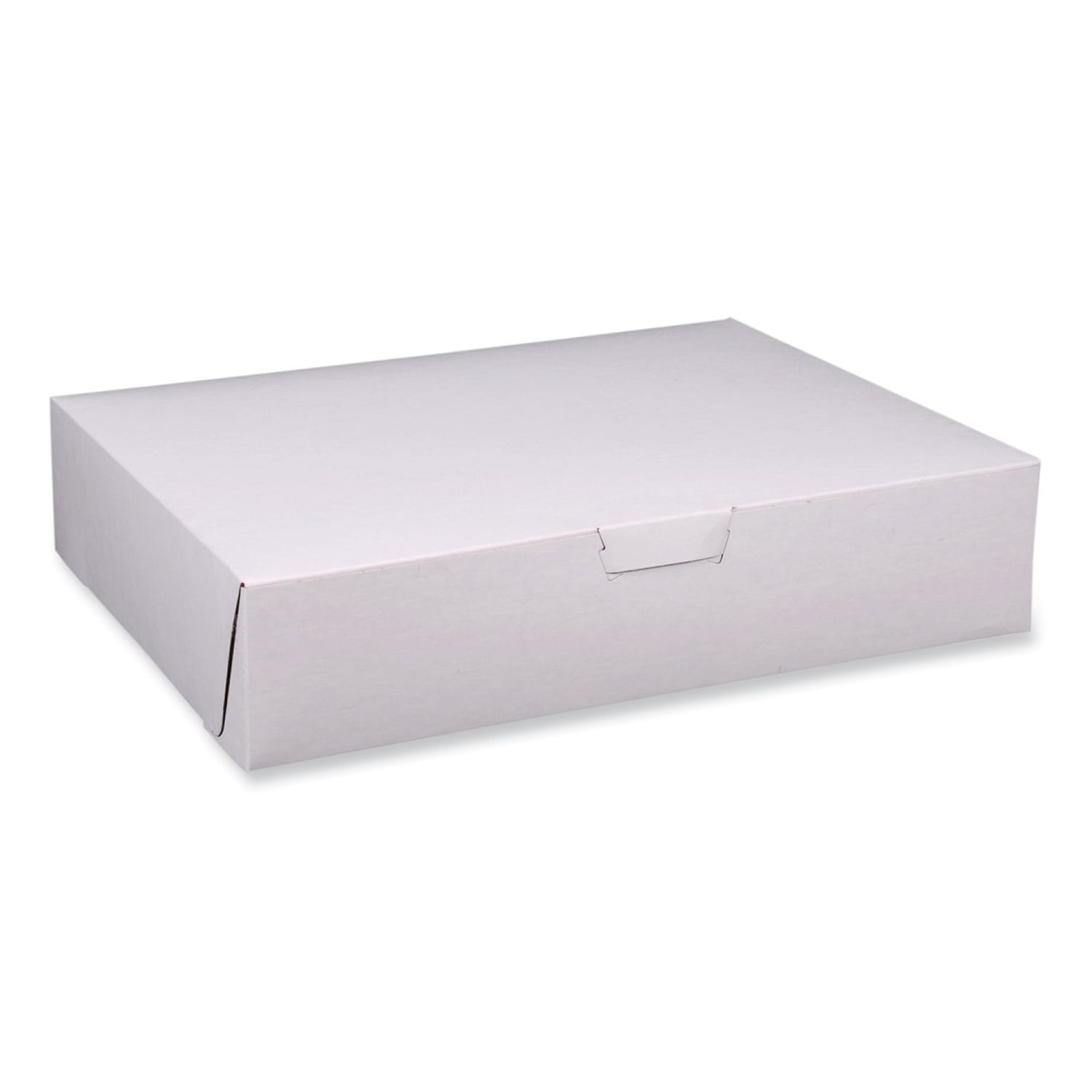SCT Paper Bakery Boxes, 4inH x 19inW x 14inD, White, Carton Of 50 Boxes