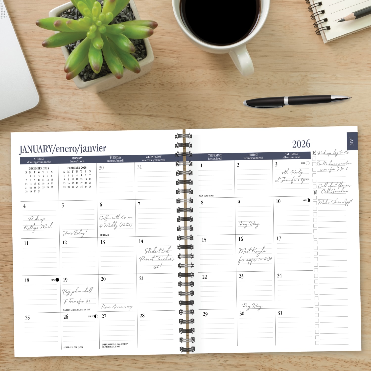 2026 Willow Creek Press Softcover Weekly/Monthly Planner, 6-1/2in x 8-1/2in, A Lot Going On, January To December, 57513 - Image 4