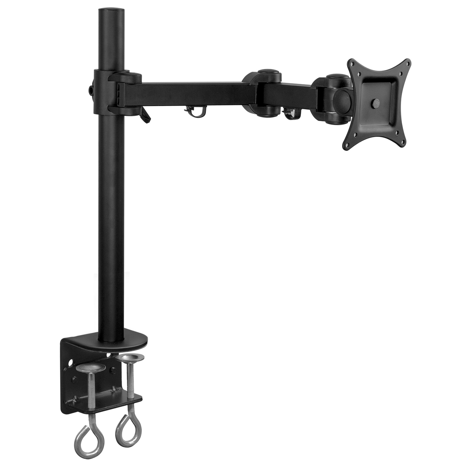 Mount-It! MI-751 Monitor Desk Arm For 17 - 32in Monitors, 24inH x 11inW x 5inD, Black