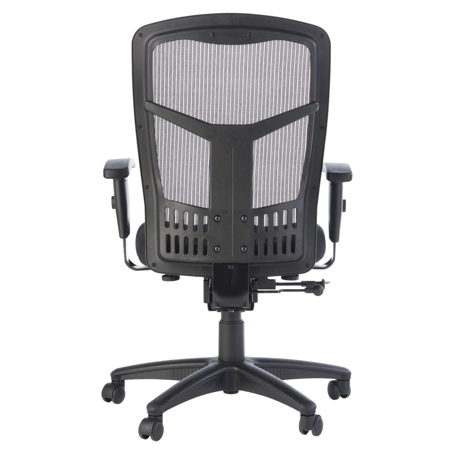 Lorell Ergonomic Mesh/Fabric High-Back Chair, Synchro Tilt, Black - Image 3
