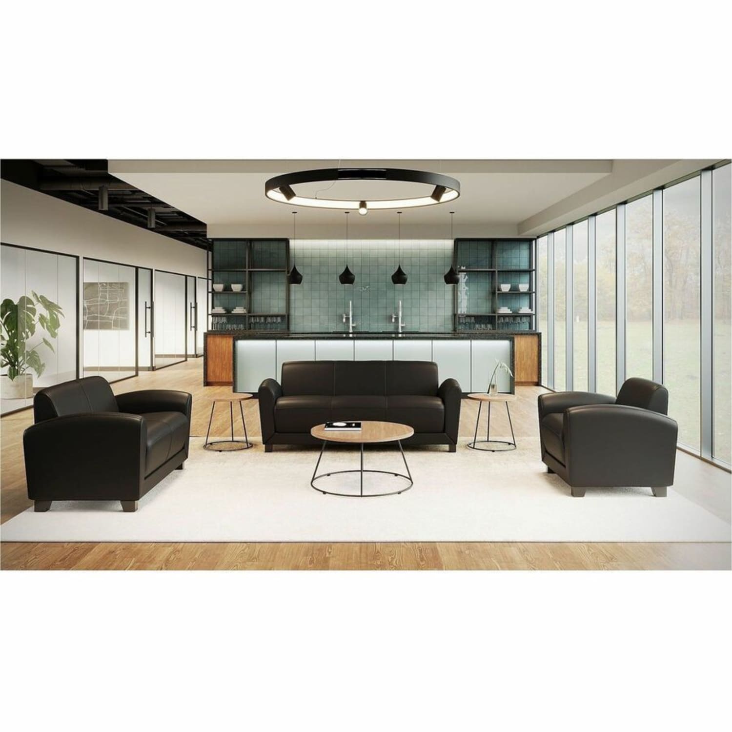Lorell Accession Bonded Leather Reception Club Chair Black PopularChairscom Lorell Accession Bonded Leather Reception Club Chair Black PopularChairscom