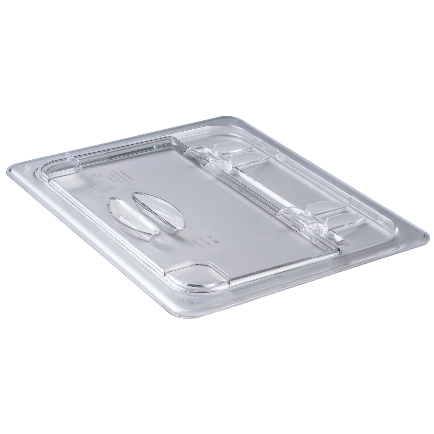 Cambro Camwear 1/2 Food Pan Flip Lids, Clear, Set Of 6 Lids
