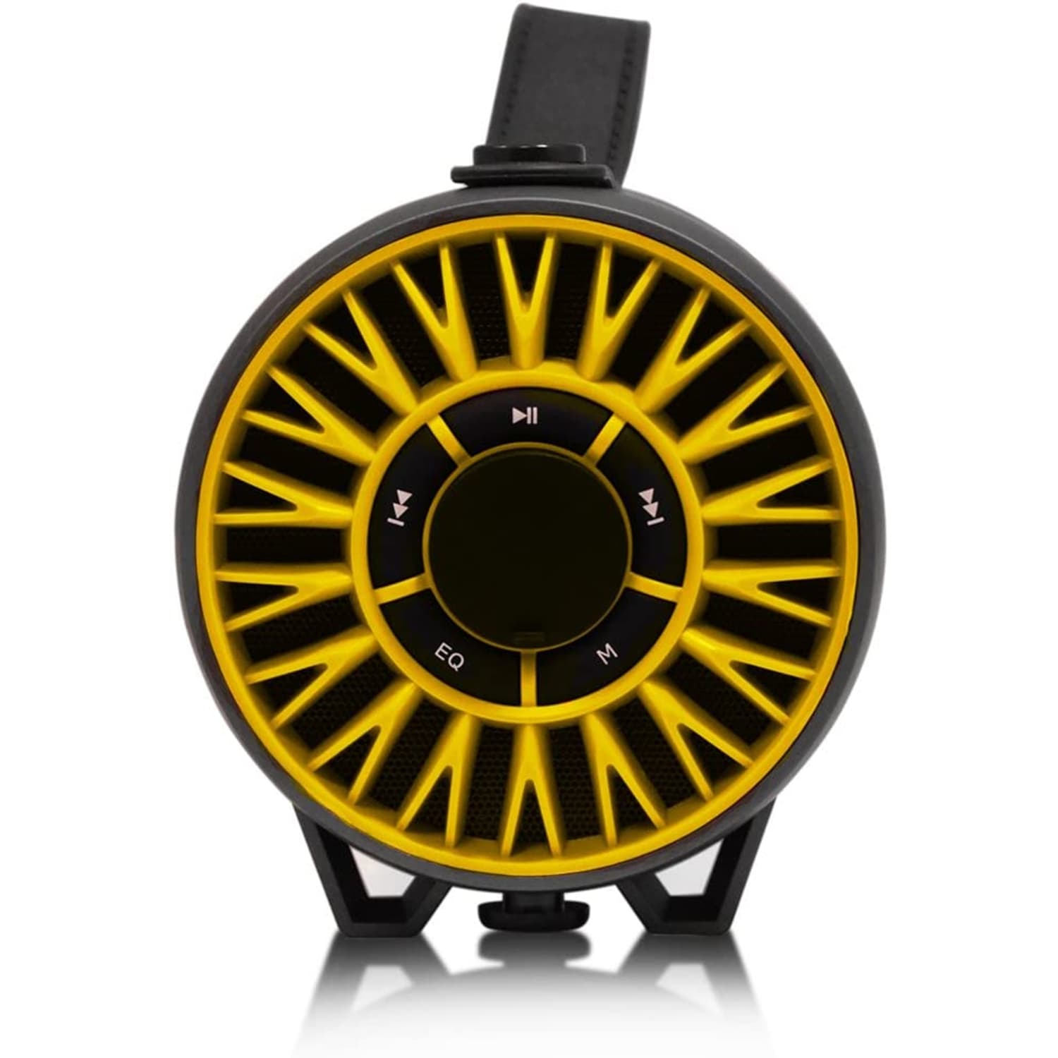 Axess Bluetooth Media Speaker With Equalizer, Yellow - Image 5