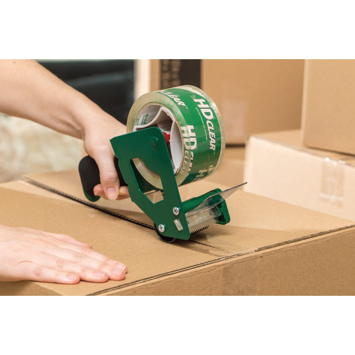 Duck HD Clear Heavy-Duty Packaging Tape, 3in Core, 1.88in x 54.6 yd., Clear, Pack Of 6 - Image 5