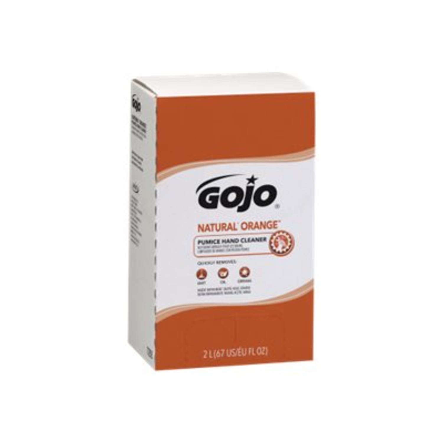 GOJO Natural Orange Lotion Hand Pumice Soap, Citrus Scent, 67 Oz, Carton Of 4 Bottles - Image 4