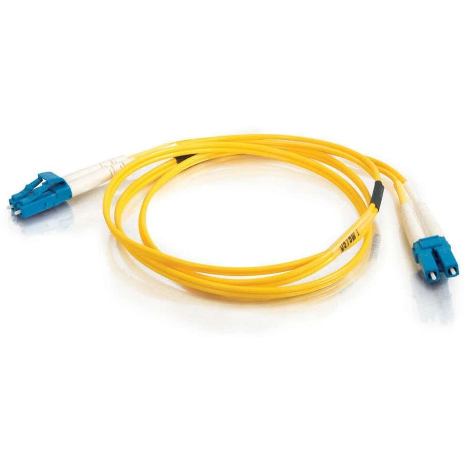 C2G 3m LC-LC 9/125 Duplex Single Mode OS2 Fiber Cable - Plenum CMP-Rated - Yellow - 10ft - Patch cable - LC single-mode (M) to LC single-mode (M) - 3 m - fiber optic - duplex - 9 / 125 micron - OS2 - plenum - yellow - Image 4