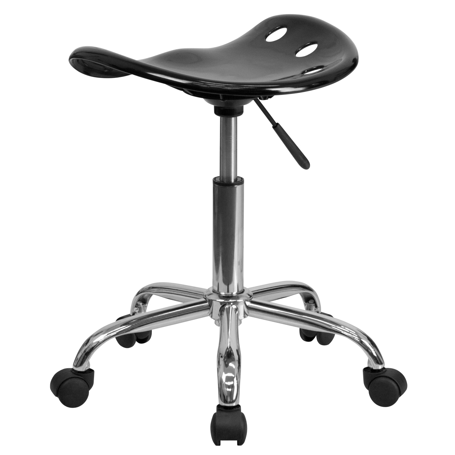 Flash Furniture Vibrant Tractor Seat Stool, Black/Chrome - Image 8