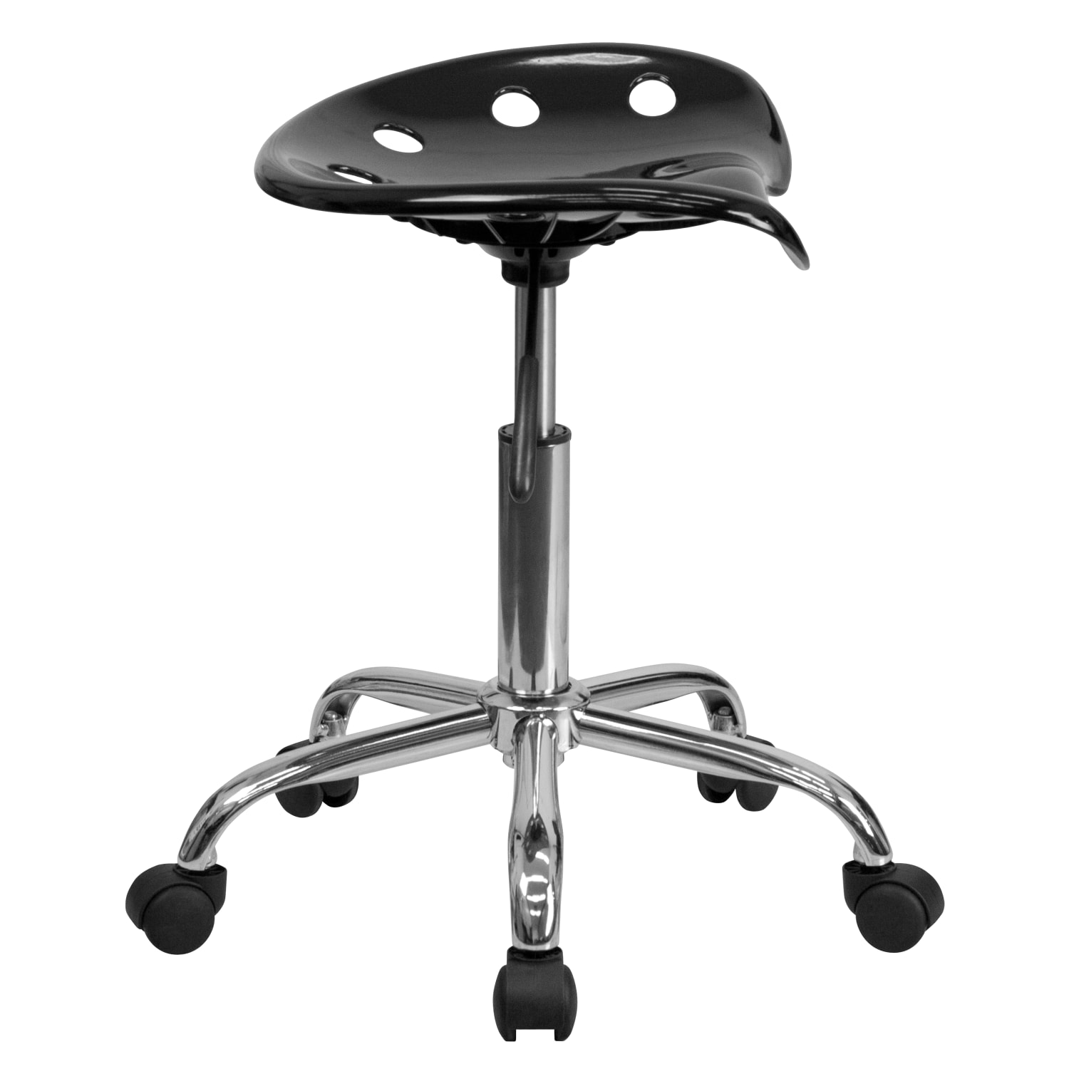 Flash Furniture Vibrant Tractor Seat Stool, Black/Chrome - Image 10