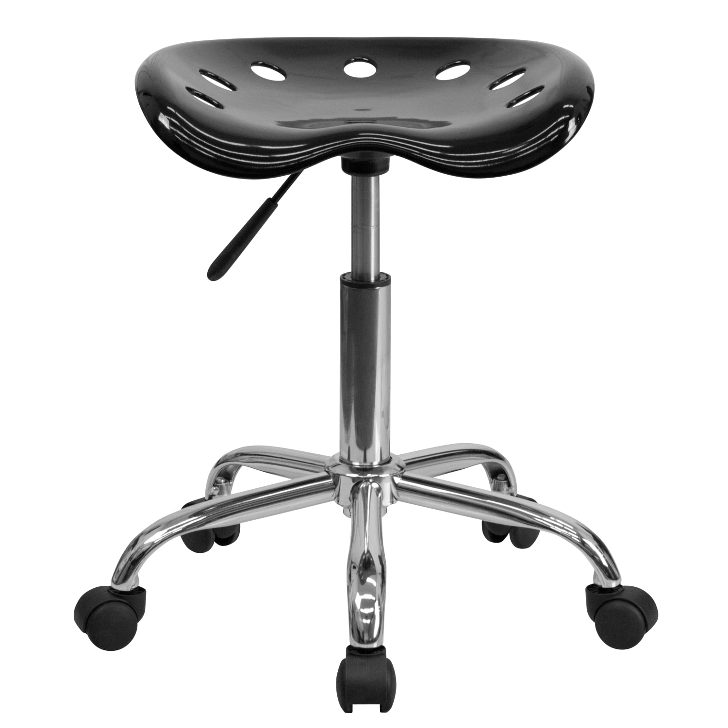 Flash Furniture Vibrant Tractor Seat Stool, Black/Chrome - Image 11