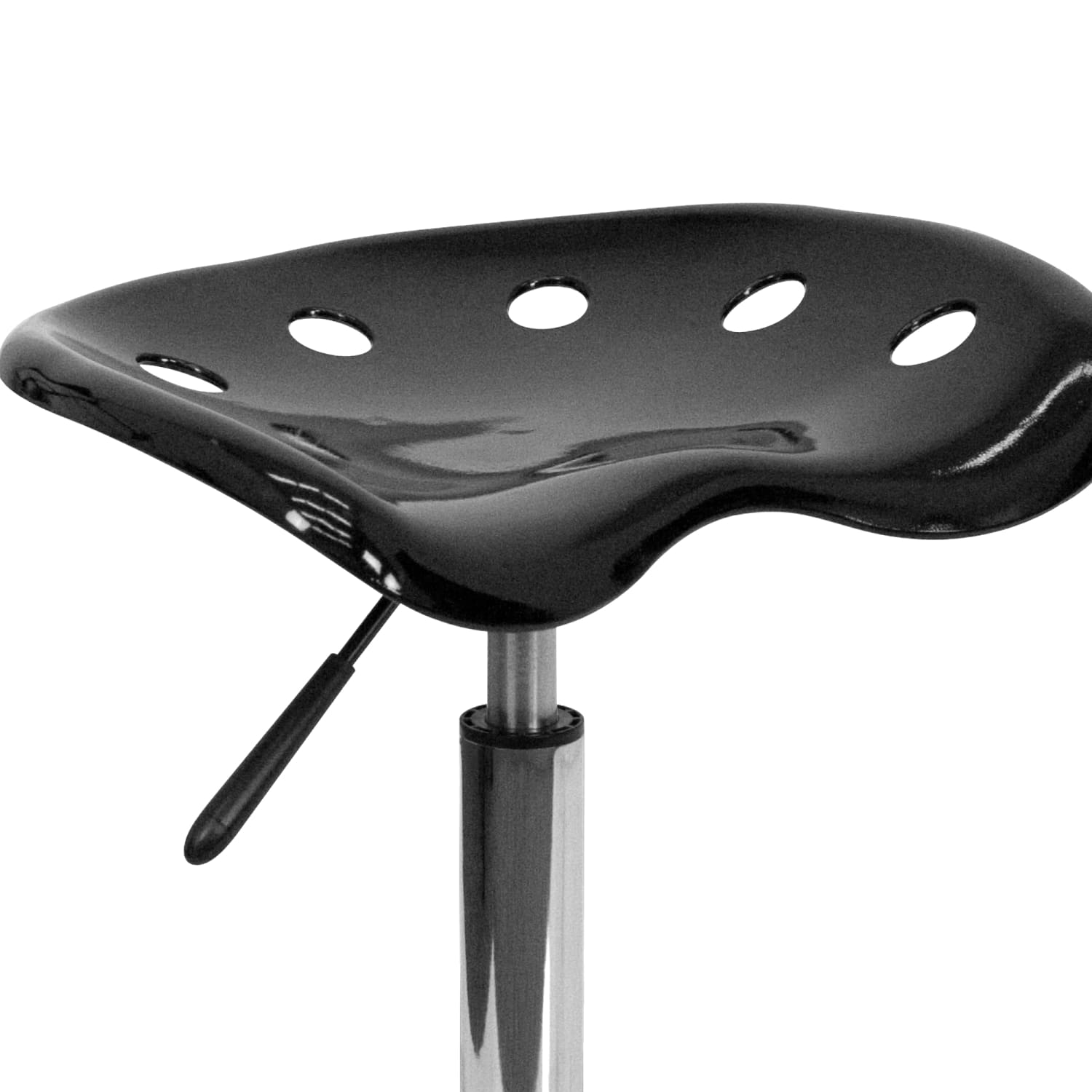 Flash Furniture Vibrant Tractor Seat Stool, Black/Chrome - Image 12