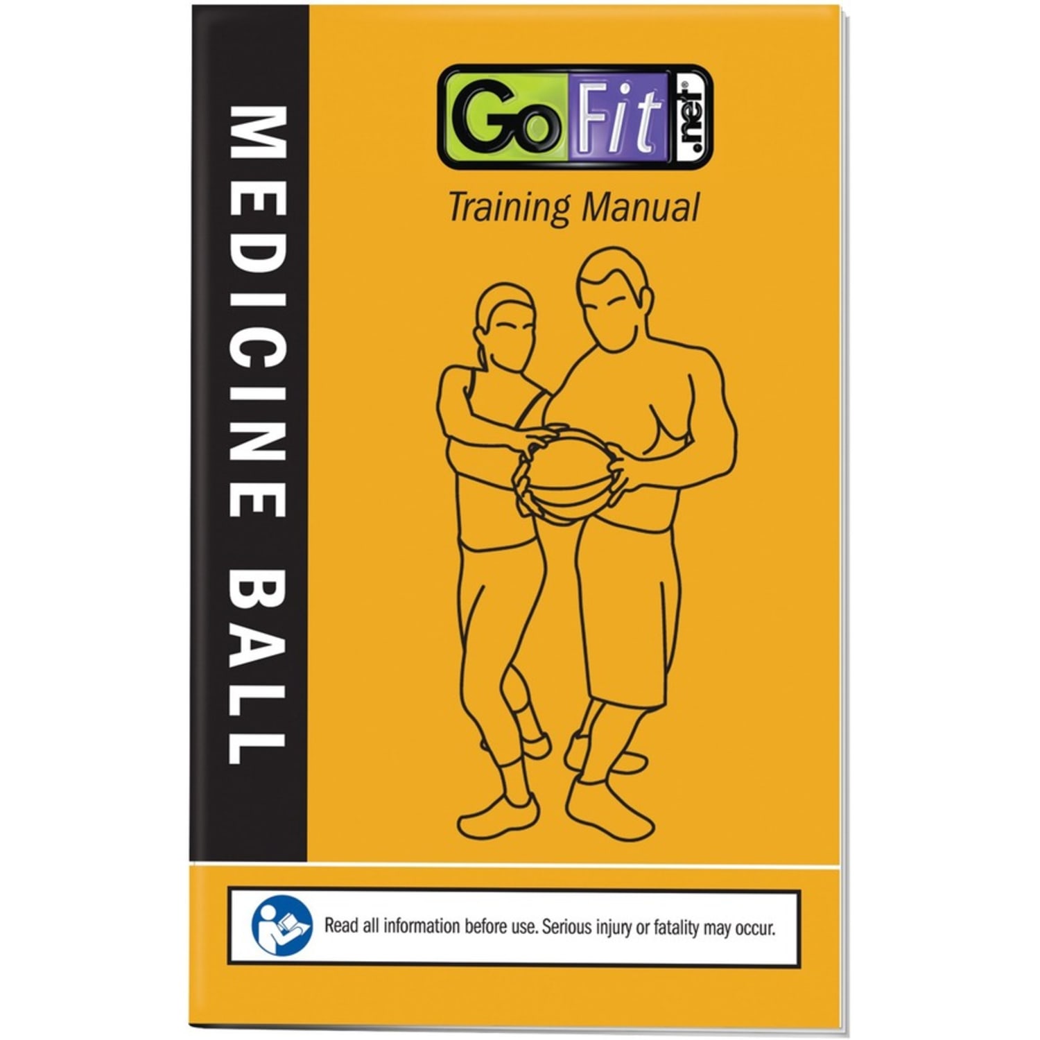 GoFit Medicine Ball - Rubber - Image 4