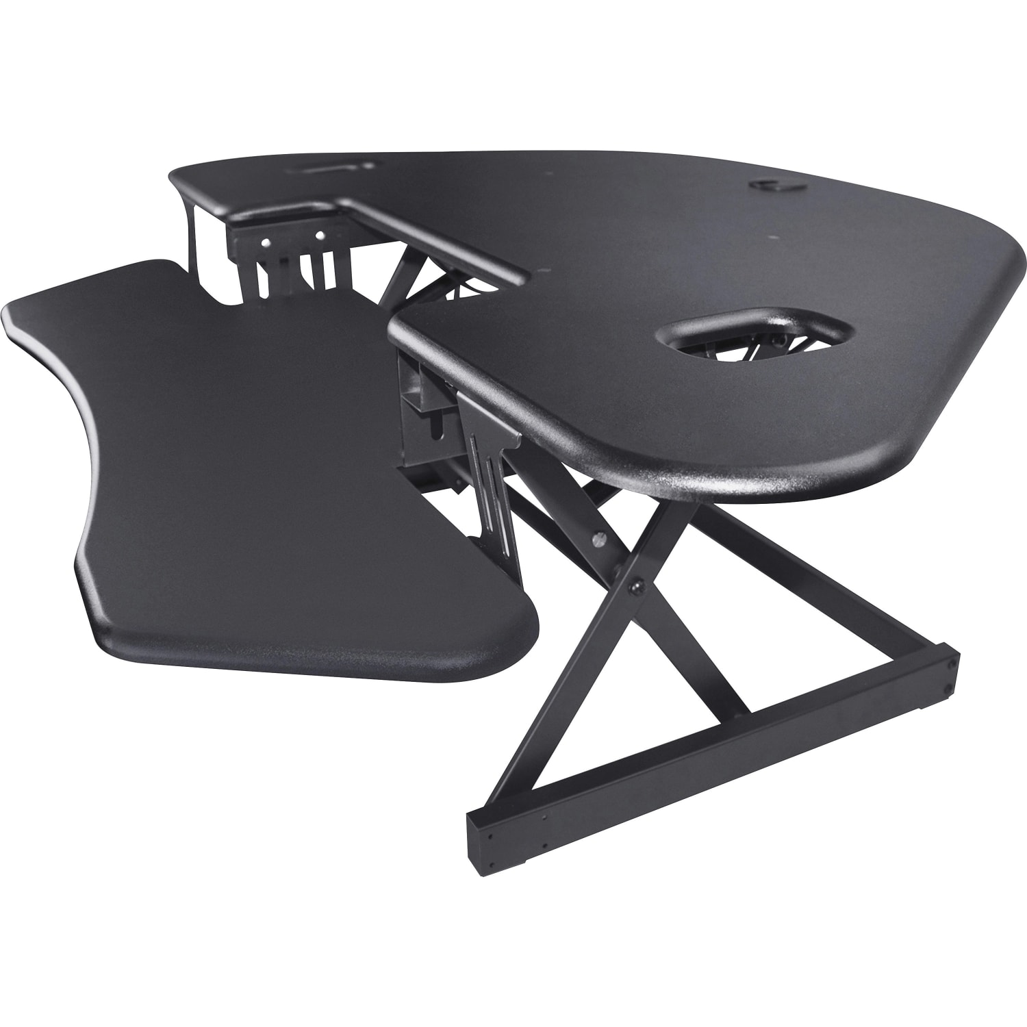 Lorell Corner Desk Riser, 45-13/16in x 23-1/4in, Black - Image 3