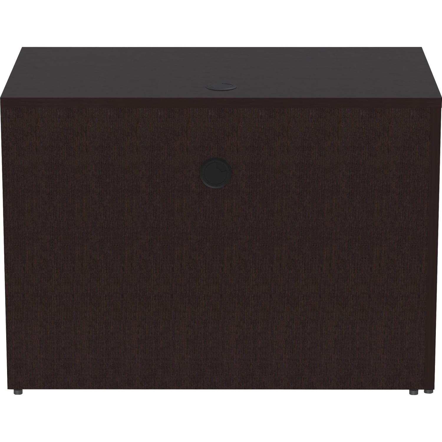 Lorell Essentials 42inW Desk Return, Espresso - Image 5