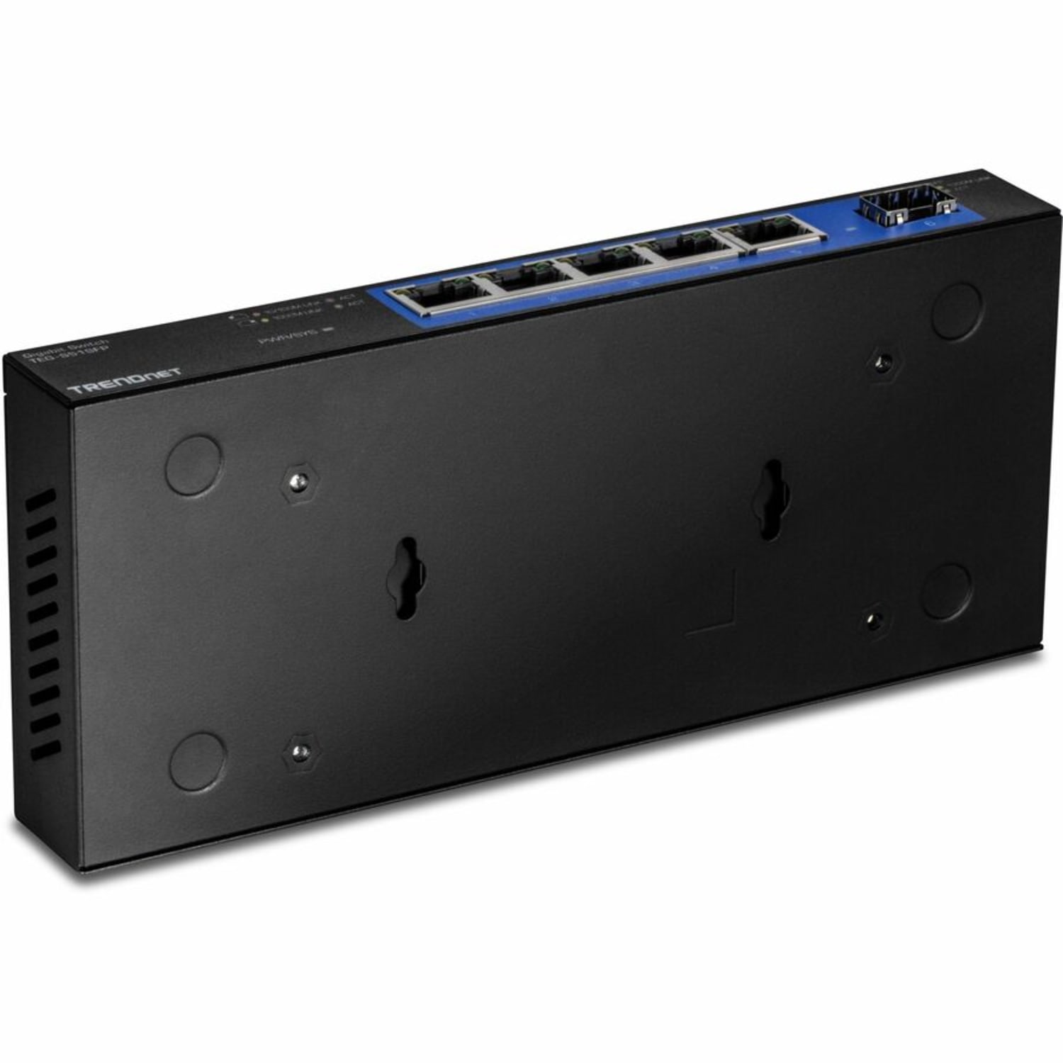 TRENDnet TEG-S51SFP, 5-Port Gigabit Compact Metal Desktop Switch with Gigabit SFP Slot, Fanless Design, Wall Mountable - TEGS51SFP - Image 5