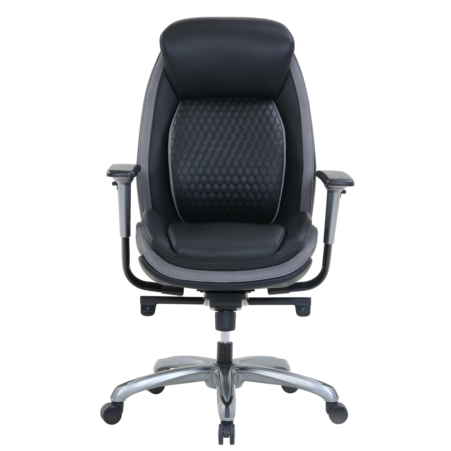 Shaquille O-Neal Zethus Ergonomic Bonded Leather High-Back Executive Office Chair, Black - Image 3