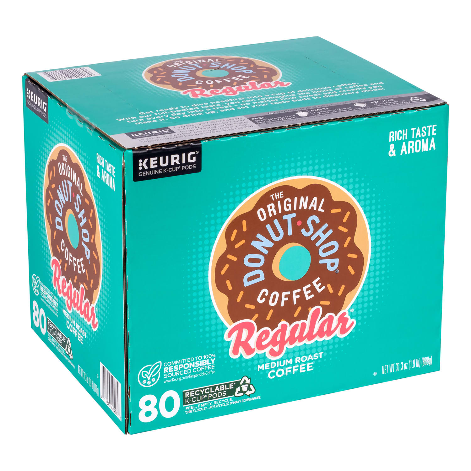 The Original Donut Shop Single-Serve Coffee K-Cup, Medium Roast, Classic, Carton Of 80 - Image 5