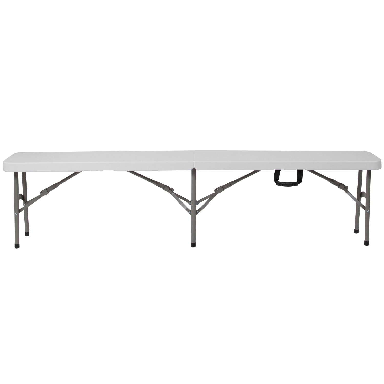 Flash Furniture Bi-Fold Plastic Bench With Carrying Handle, Gray/Granite White, DADYCD183Z2 - Image 6