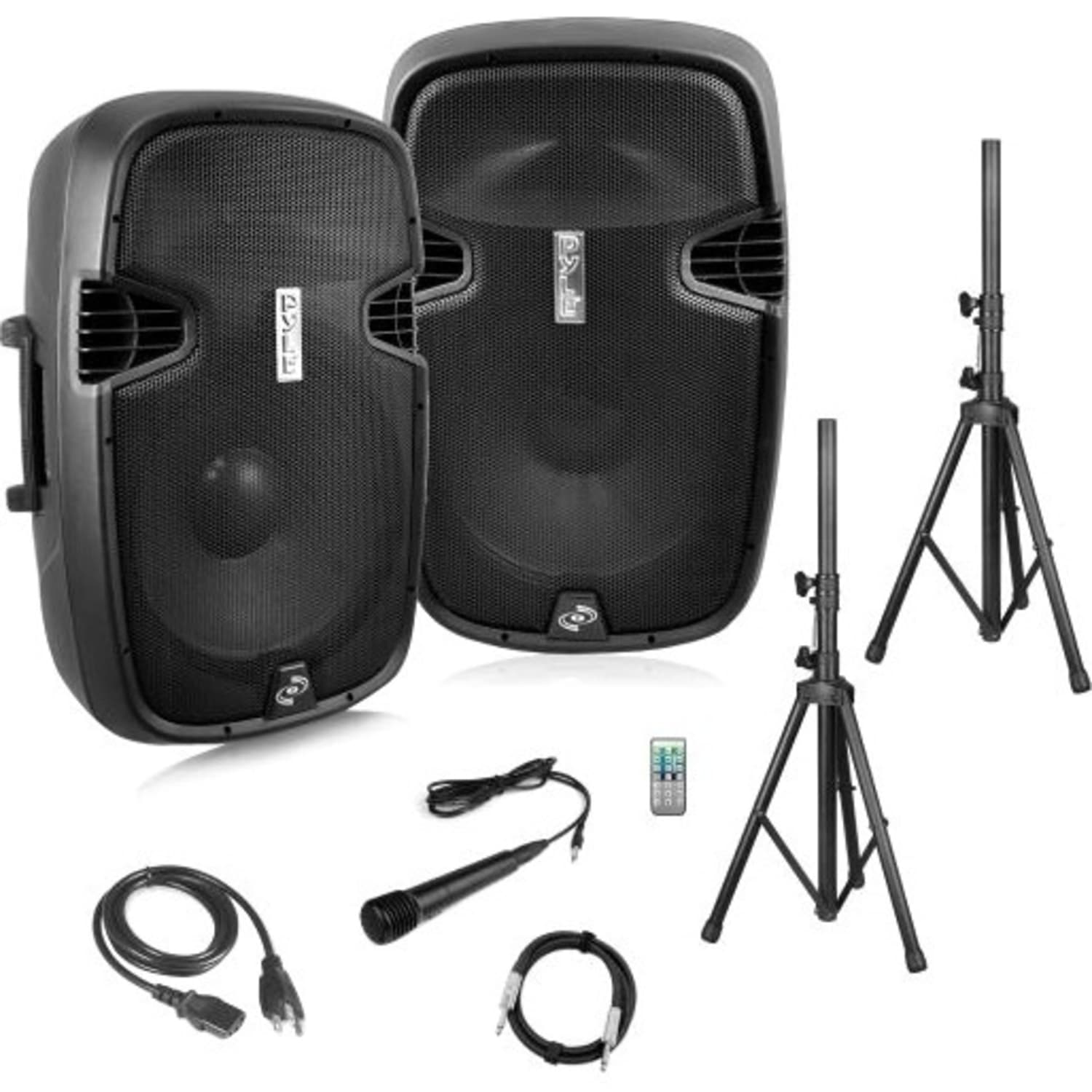 Pyle Active + Passive PA Speaker System Kit - 1 - Image 3