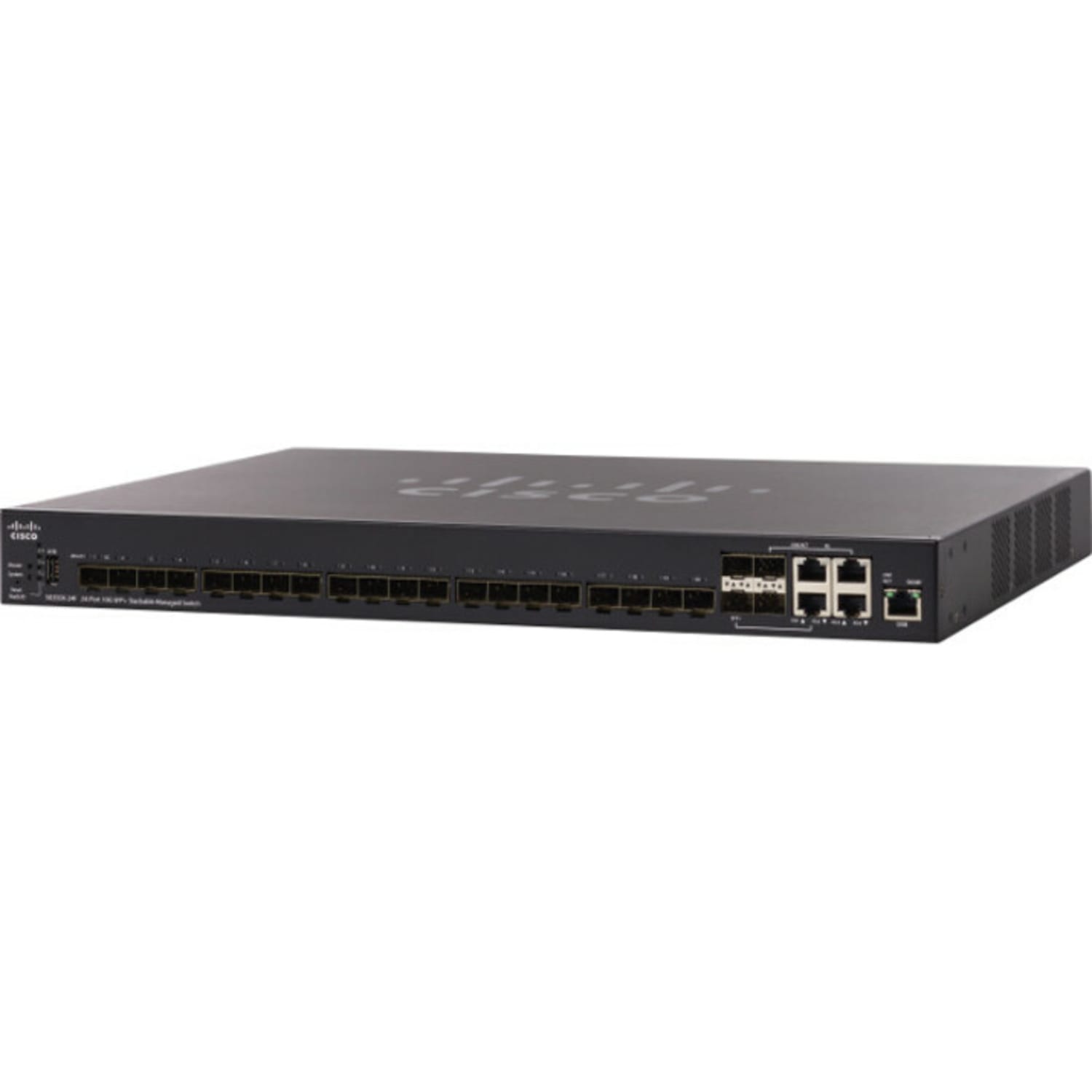 Cisco SX350X-24F 24-Port 10G SFP+ Stackable Managed Switch - 24 Ports - Manageable - 10 Gigabit Ethernet - SX350X24FK9NA - Image 3