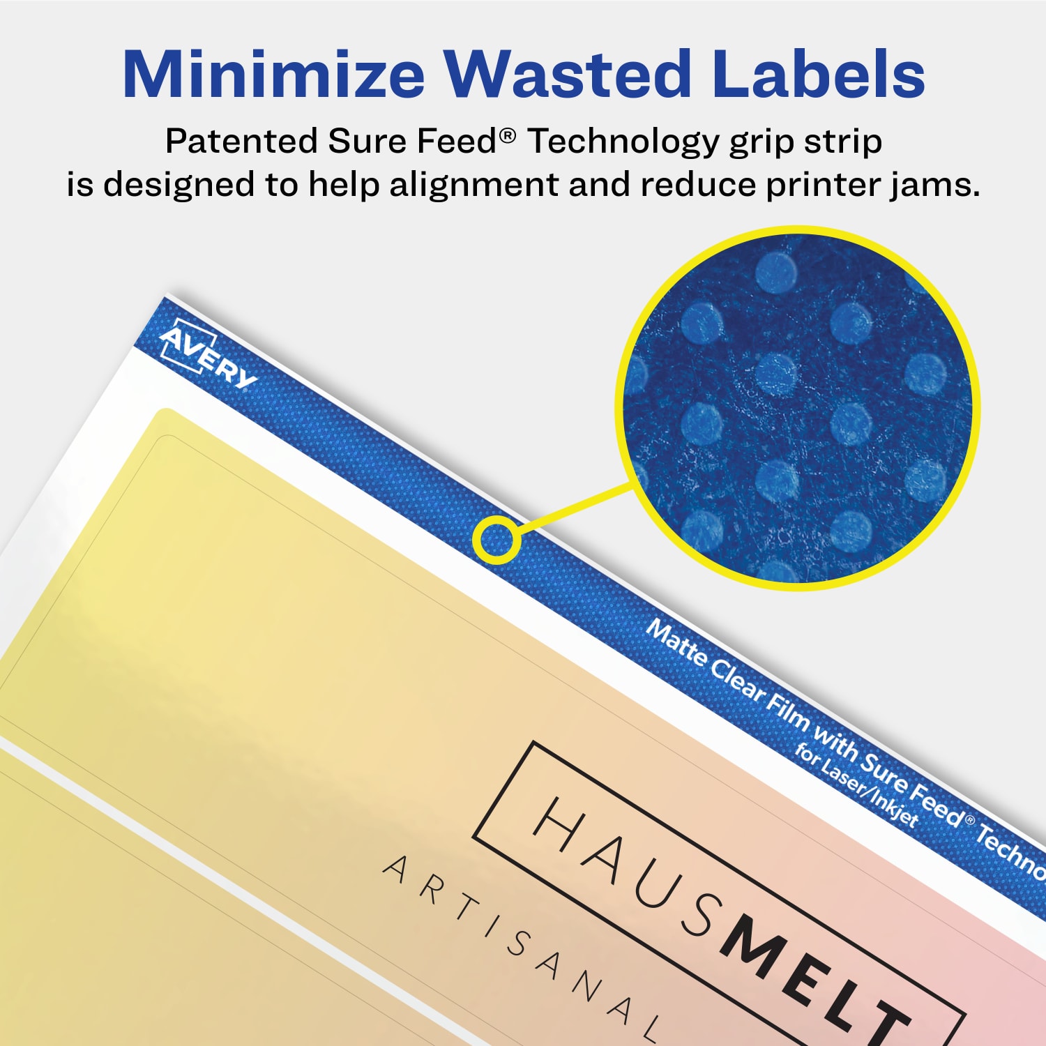 Avery Permanent Labels With Sure Feed, 94232-CMF25, Rectangle, 1-3/4in x 7-3/4in, Matte Clear, Pack Of 125 - Image 5