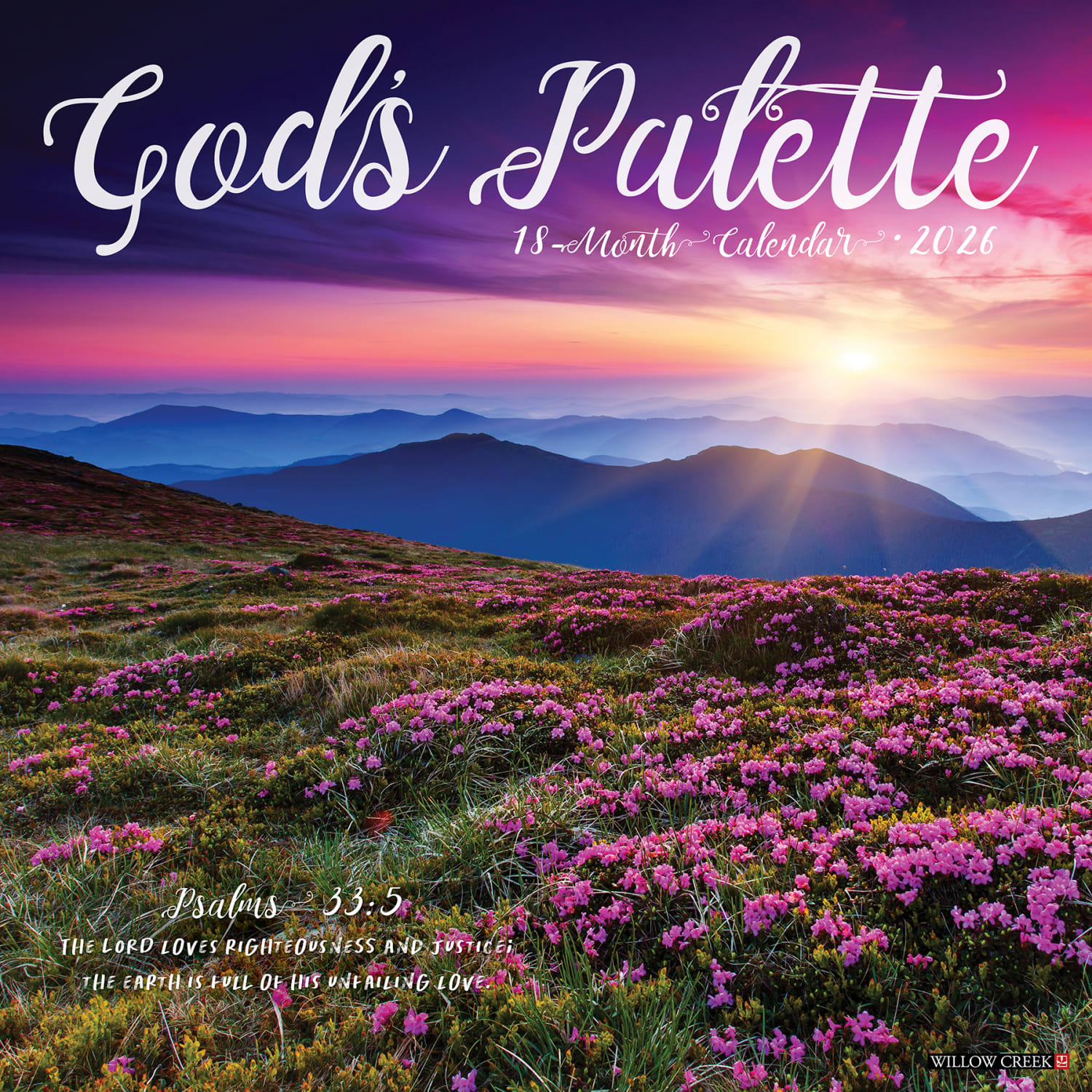 2026 Willow Creek Press Inspirational Monthly Wall Calendar, 12in x 12in, Gods Palette, January To December, 51283 - Image 3
