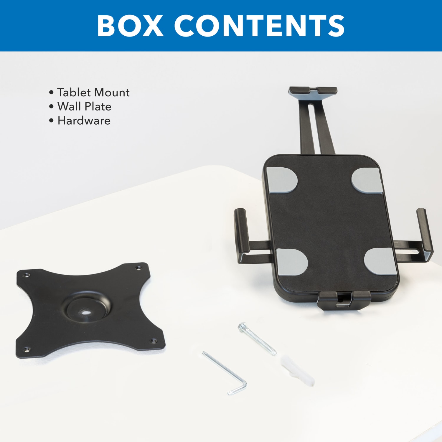 Mount-It! Anti-Theft Tablet Wall Mount For Tablets From 7.9in To 11in, 1-3/4inH x 5-3/4inW x 8-1/2inD, Black - Image 4