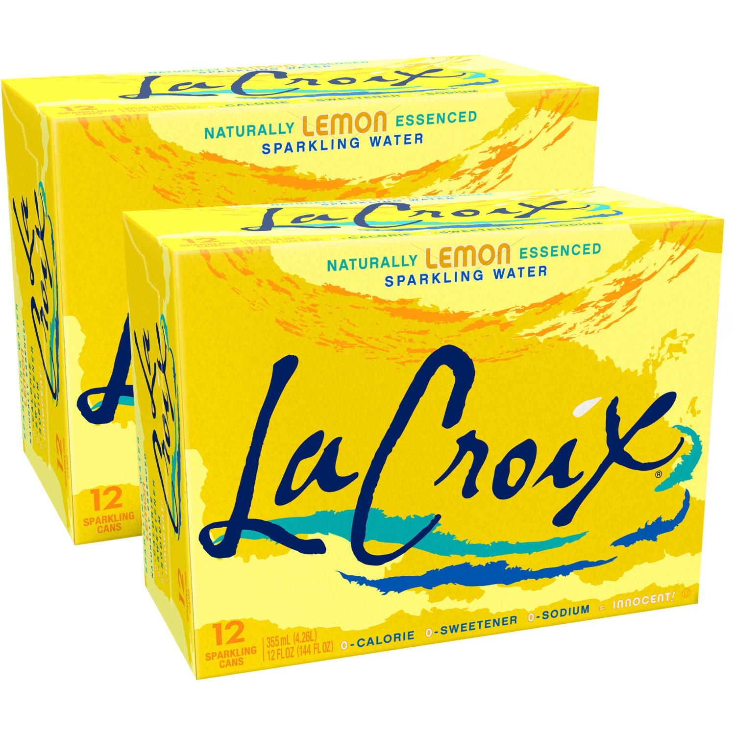 LaCroix Core Sparkling Water with Natural Lemon Flavor, 12 Oz, Case of 24 Cans - Image 3