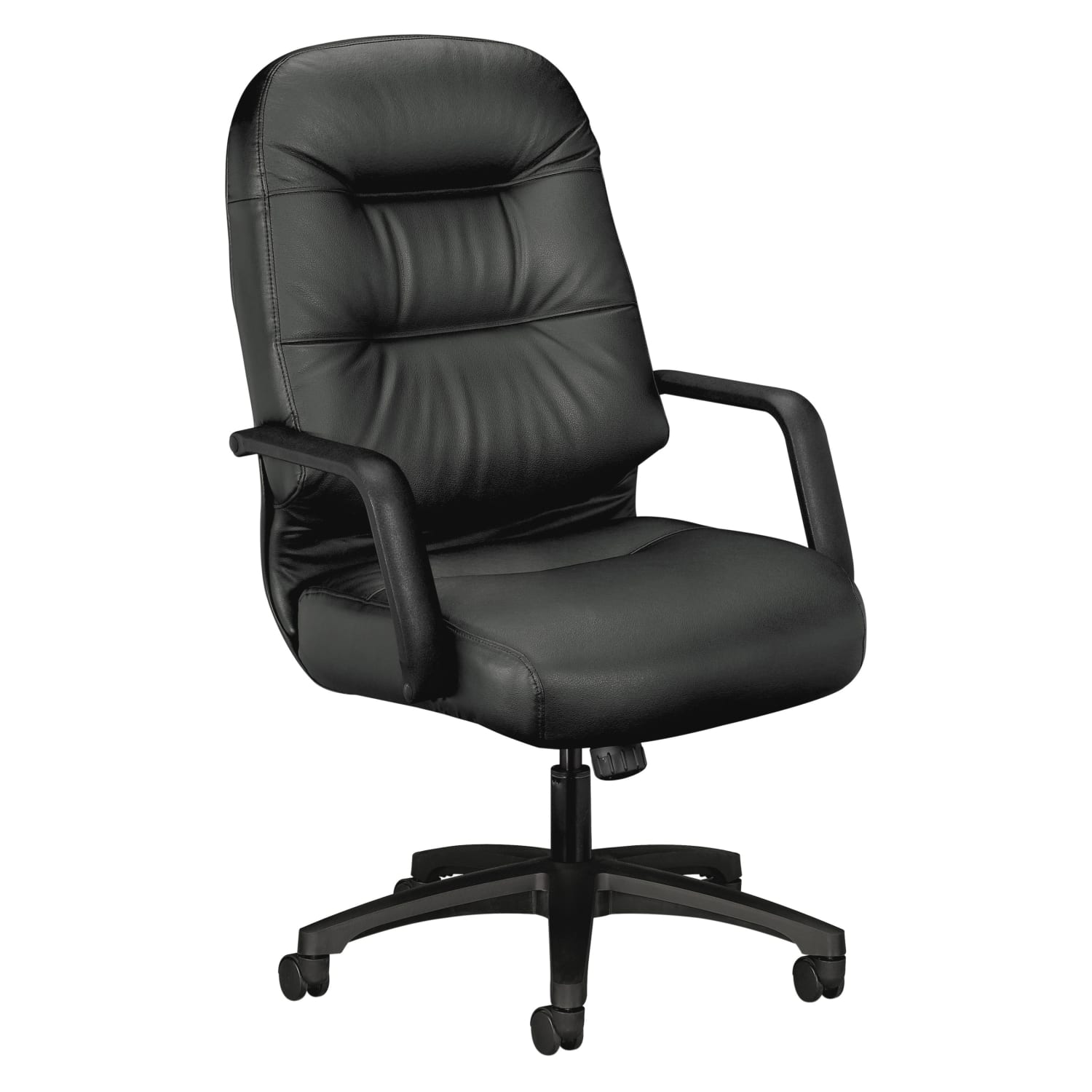 HON PillowSoft Ergonomic Bonded Leather Executive Chair With Fixed Loop Arms Black PopularChairscom HON Pillow Soft Ergonomic Bonded Leather Executive Chair With Fixed Loop Arms Black PopularChairscom