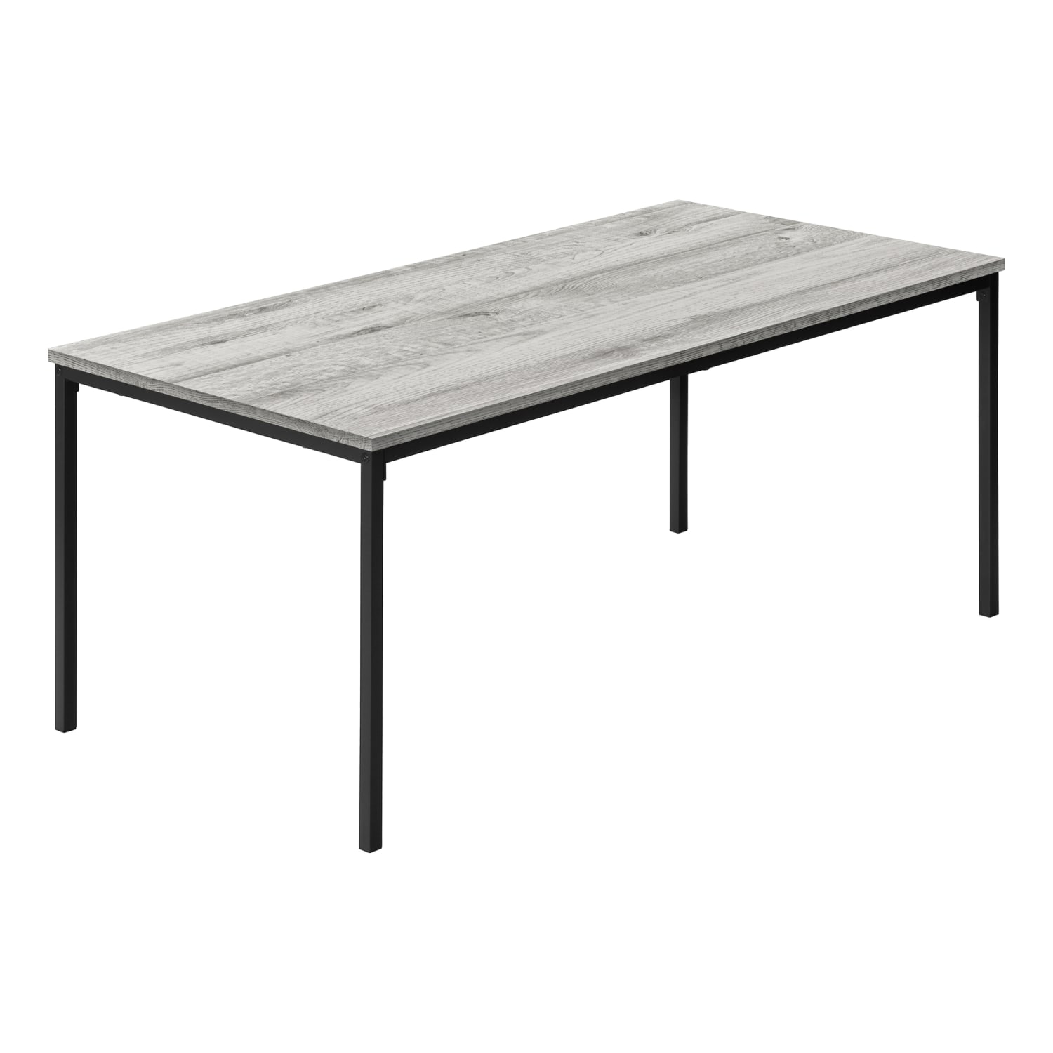 Monarch Specialties Jodi Metal/Laminate 3-Piece Rectangular Table Set, Gray/Black - Image 5