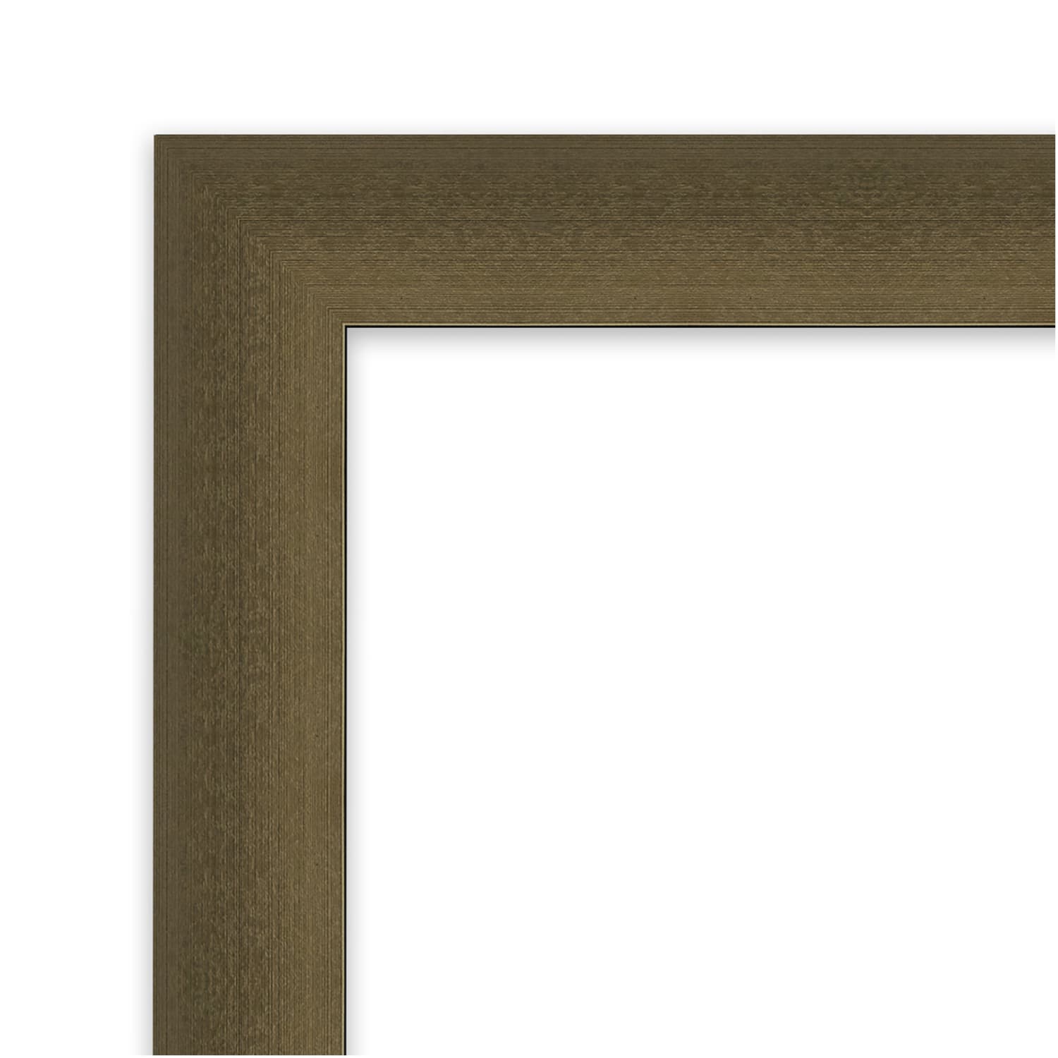 Amanti Art Blaine Narrow Picture Frame, 28in x 40in, Opening Size 24in x 36in, Light Bronze - Image 4