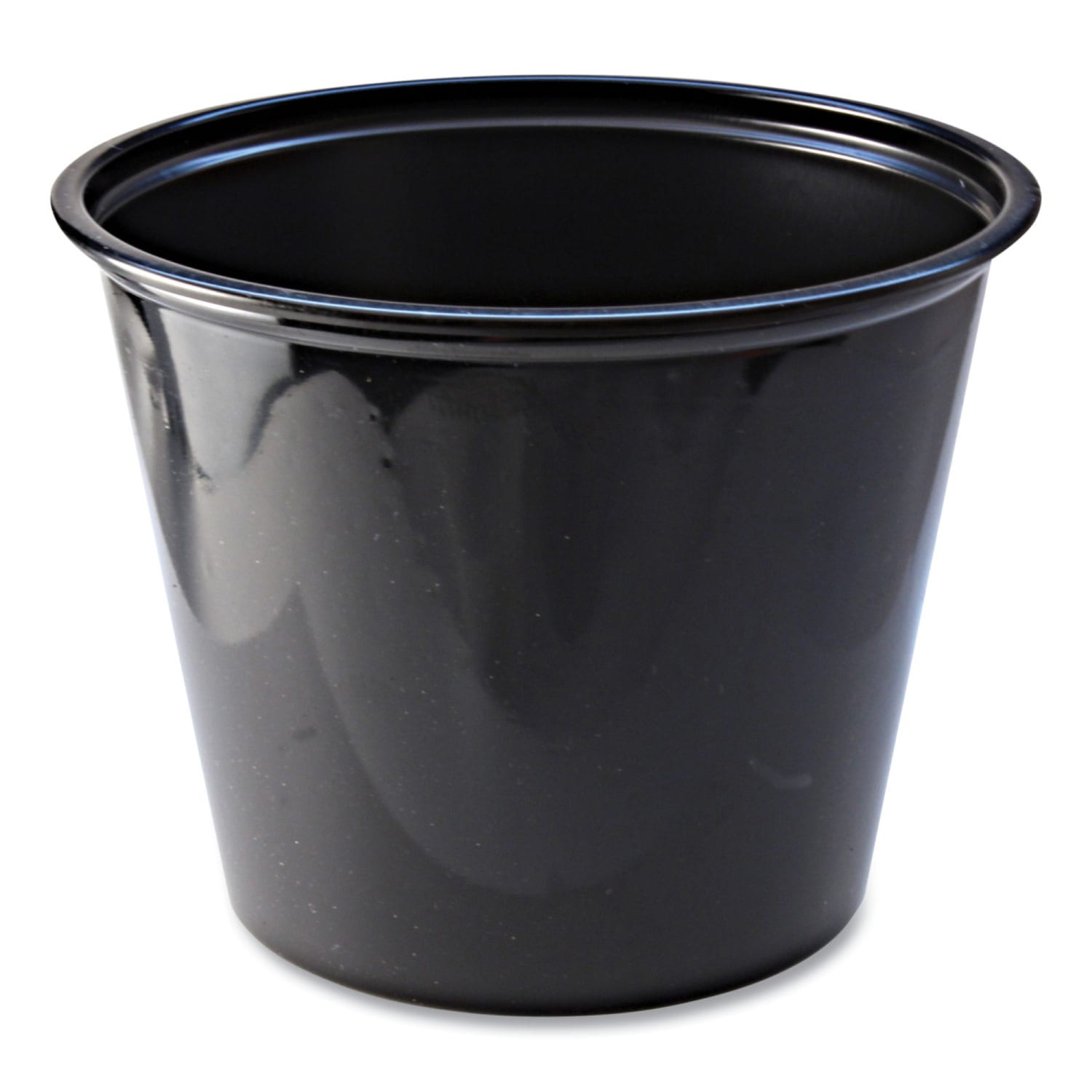 Fabri-Kal Portion Cups, 5.5 Oz, Black, Sleeve Of 125 Cups, Carton Of 20 Sleeves