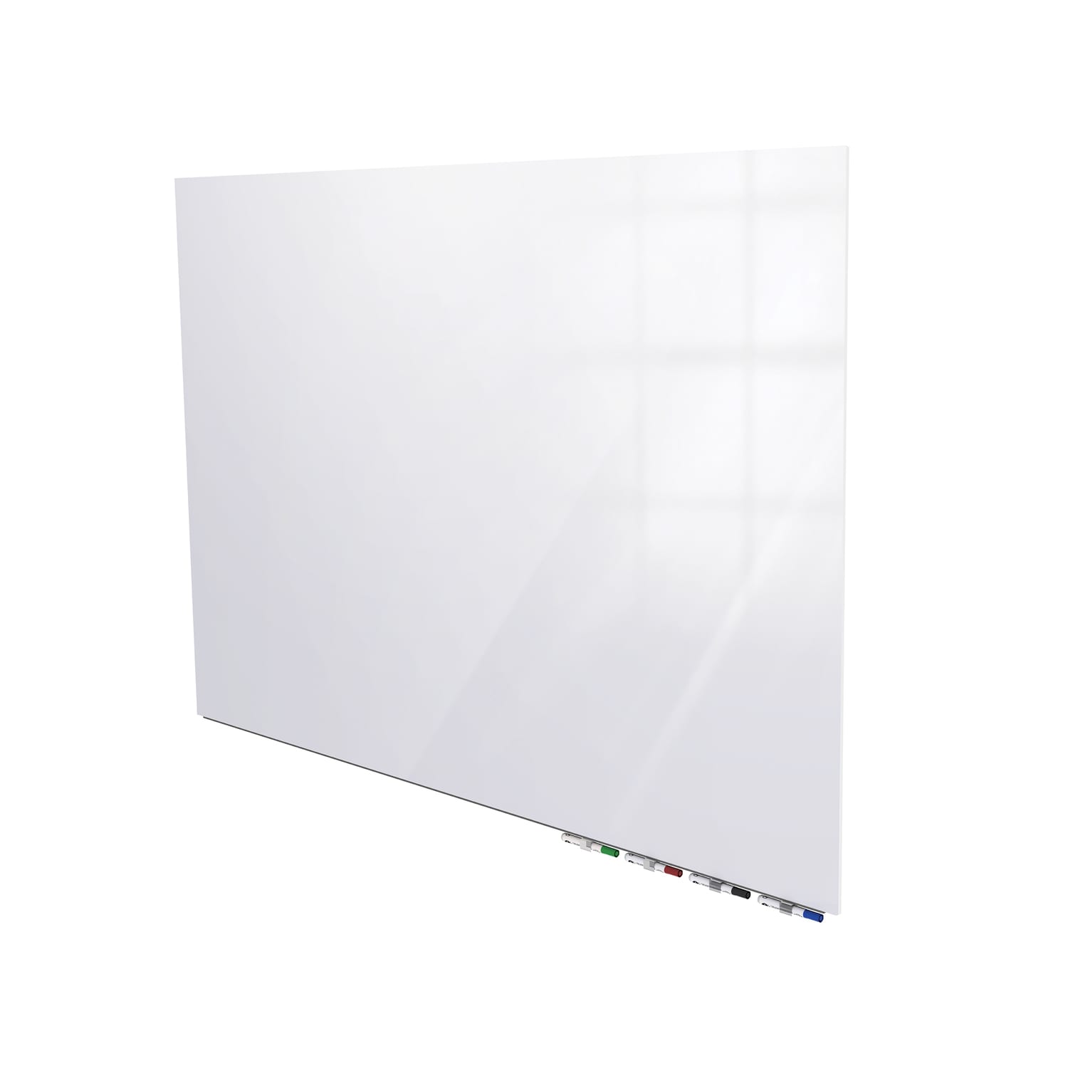 Ghent Aria Low Profile Magnetic Dry-Erase Whiteboard, Glass, 48in x 120in, White - Image 3