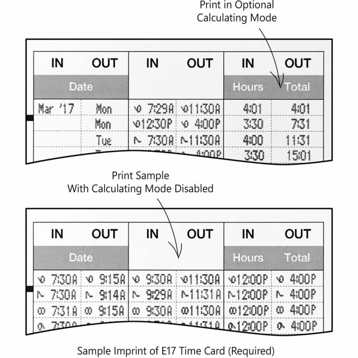 Lathem Calculating Electronic Time Clock, 100 Employees, 6-15/16inH x 5-1/4inW x 9-5/8inD, Gray, 700E - Image 4