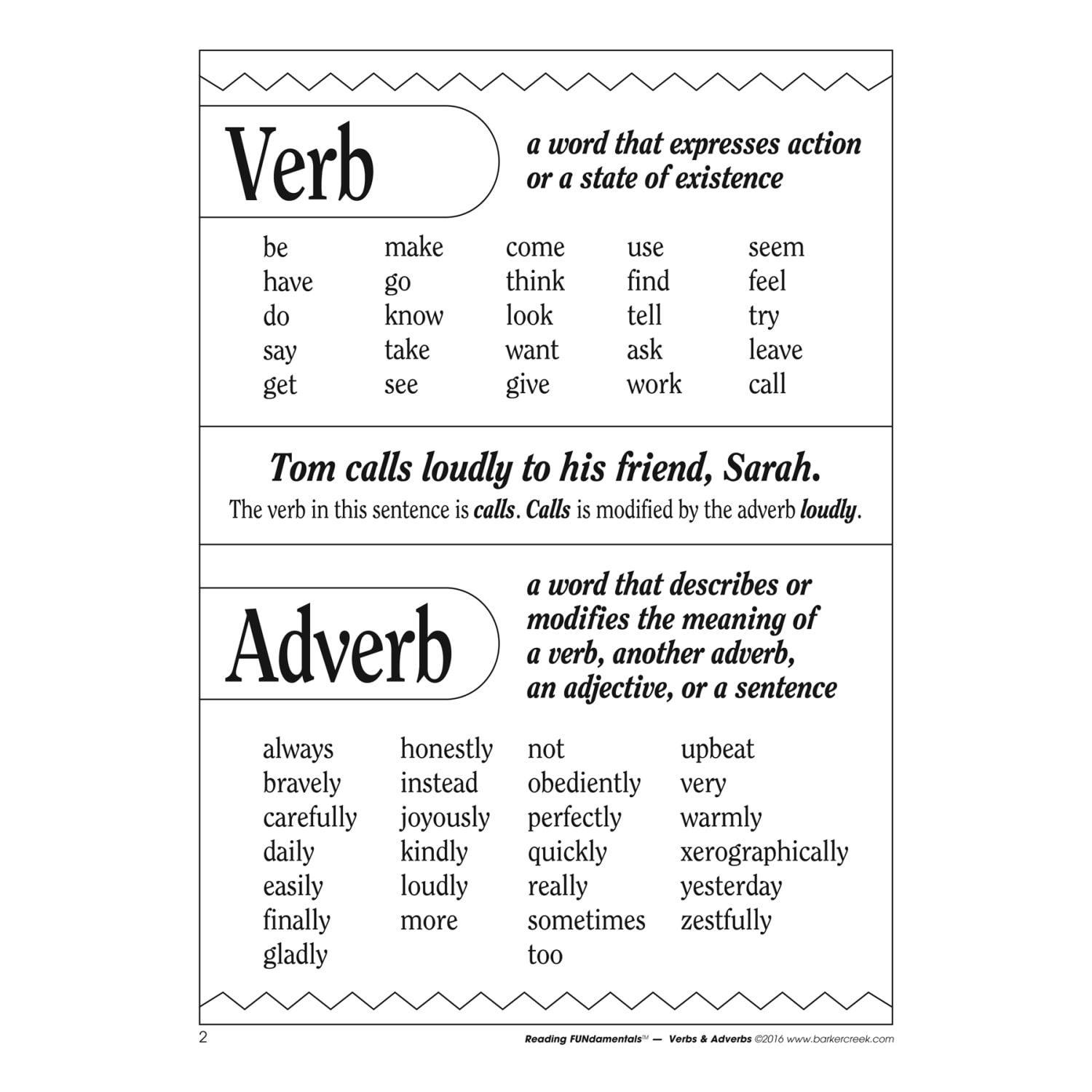 Barker Creek Grammar Activity Book, Verbs And Adverbs, Grades 1 To College - Image 3