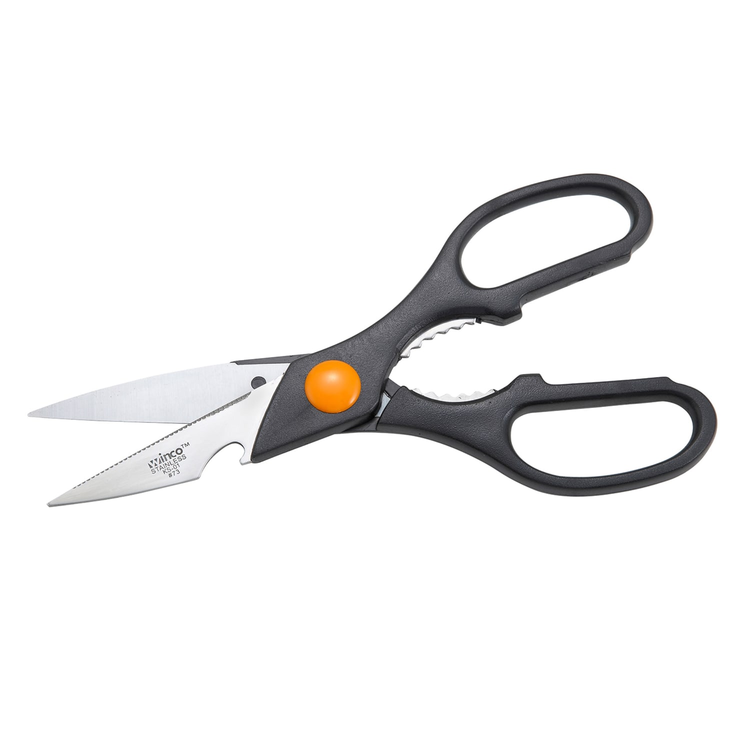 Winco Poultry Kitchen Shears, 11in, Black
