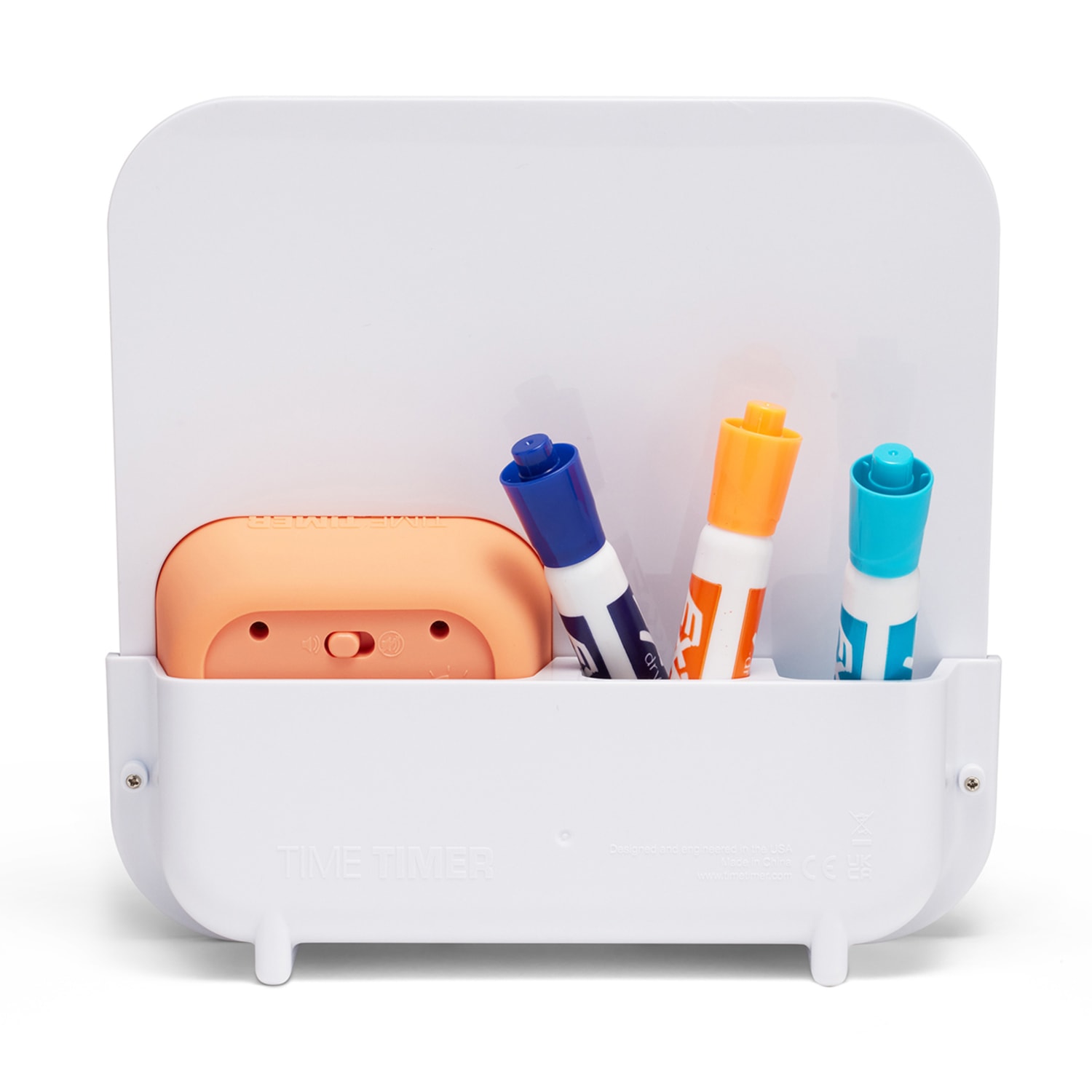 Time Timer MOD Timer and Magnetic Dry Erase Board Set, Dreamsicle Orange/White - Image 3