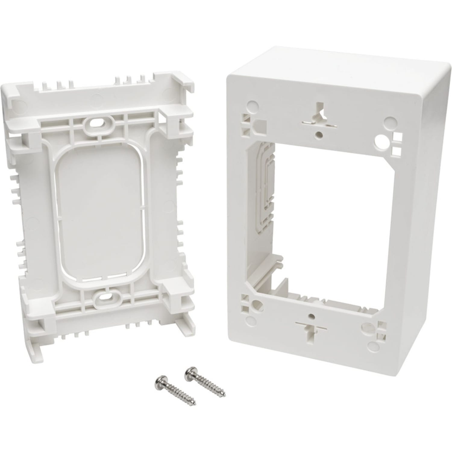 Eaton Tripp Lite Series Single-Gang Surface-Mount Junction Box Wallplate White - Cable raceway junction box - white - 1-gang - TAA Compliant - Image 5