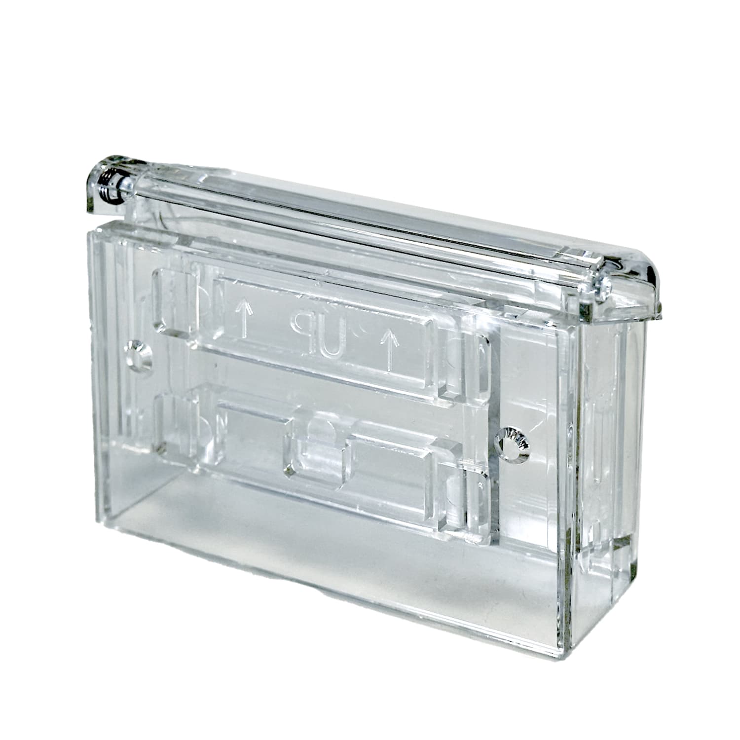 Azar Displays Styrene Outdoor Business Card Holder, 2.875inH x 4.25inW x 1.25inD, Clear, Pack Of 2 Pockets - Image 5