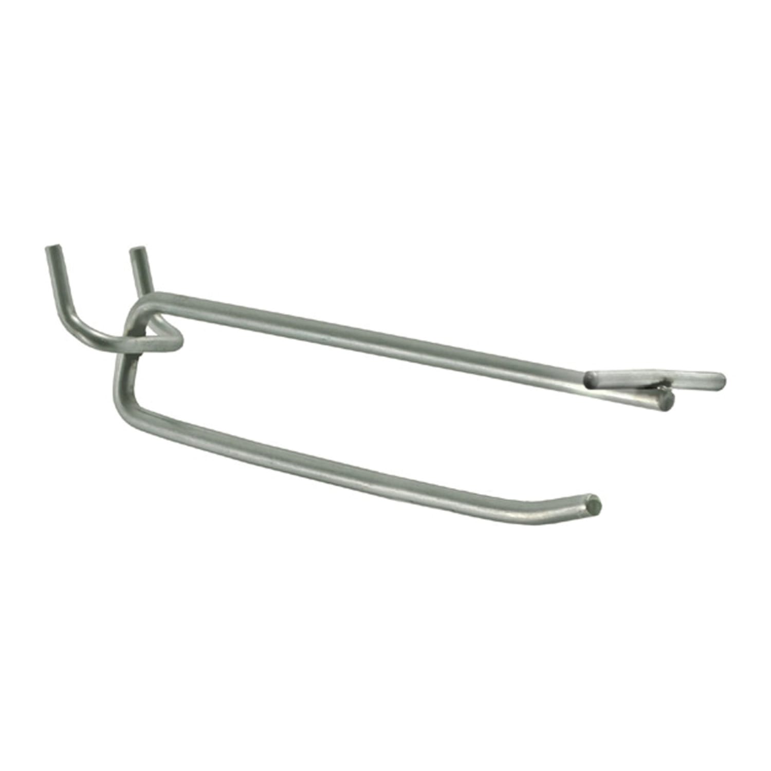 Azar Displays Galvanized Metal Flip Scan Hooks, 6in, Pack Of 50 Hooks