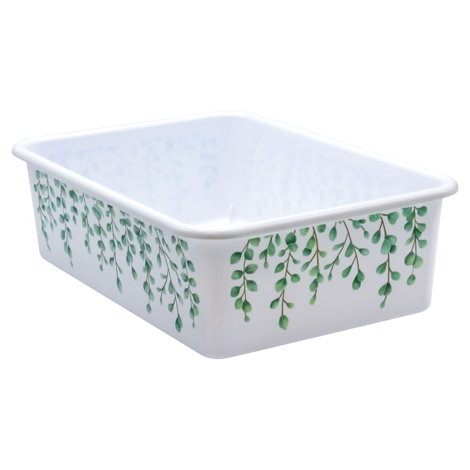 Teacher Created Resources Plastic Storage Bin, Large, Eucalyptus, Pack Of 3 - Image 3