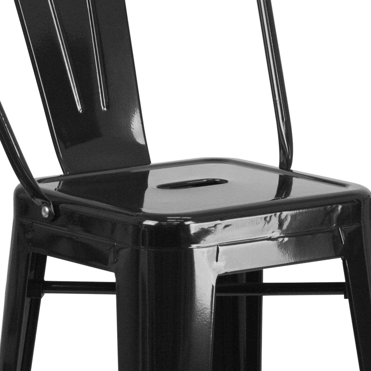 Flash Furniture Commercial Grade High Back Bar Stool Black PopularChairscom