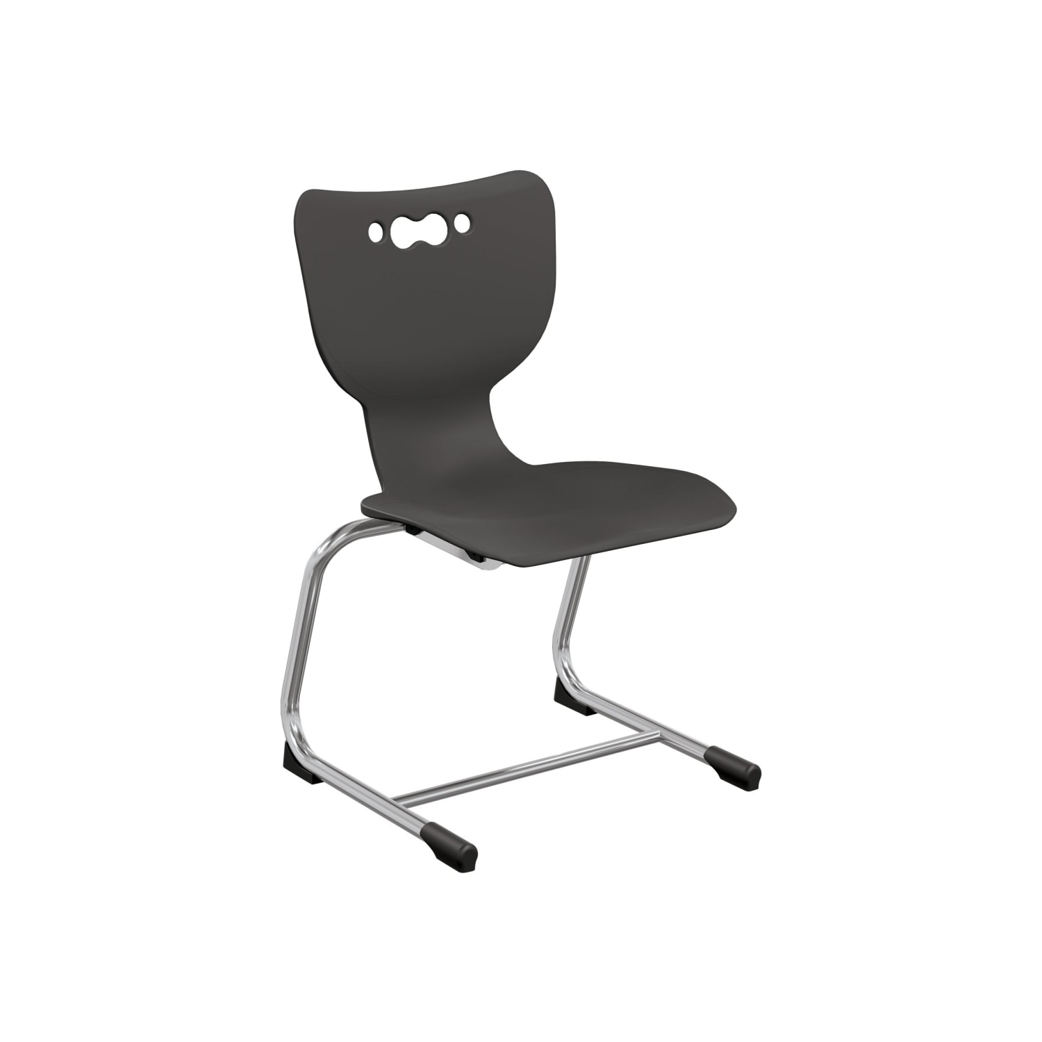 MooreCo Hierarchy No Arms Cantilever Chair, Black - Image 4